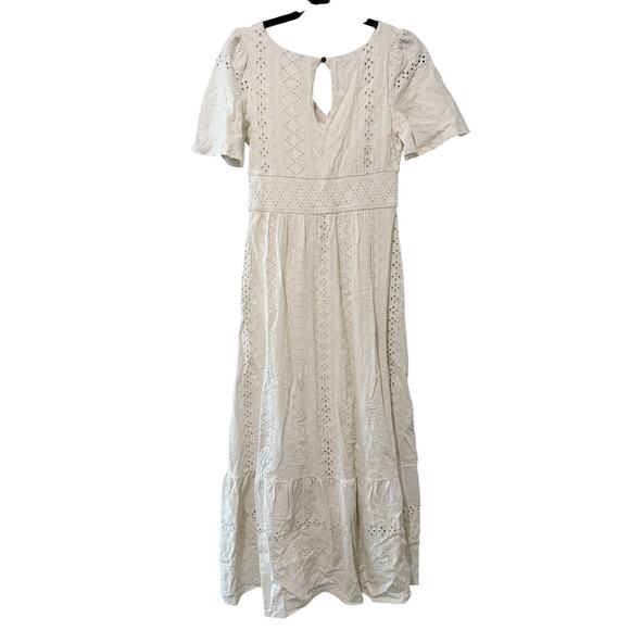Anthropologie Maeve Rochelle Eyelet Maxi Dress - Picture 3 of 5